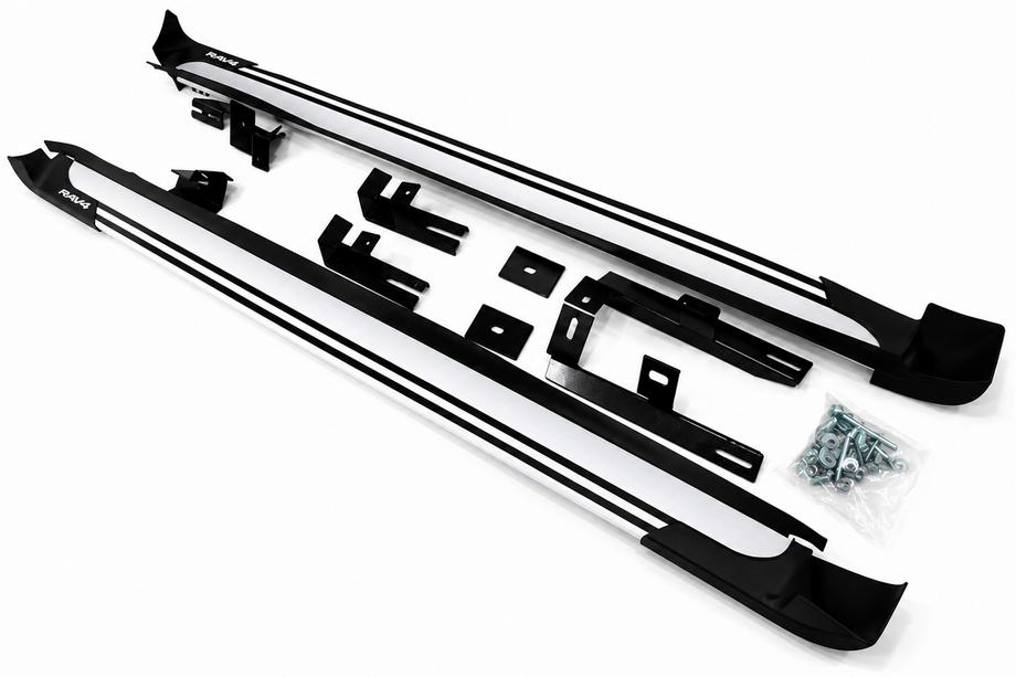 Toyota Rav 4 2013-2018 Praguri laterale OEM V4 Silver (2016-2018, 2 buc., aluminiu) Foto 3