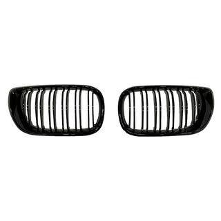 Grile rinichi M-Look DPT (1997-2001, negru lucios) BMW 3 Series E46 1998-2006