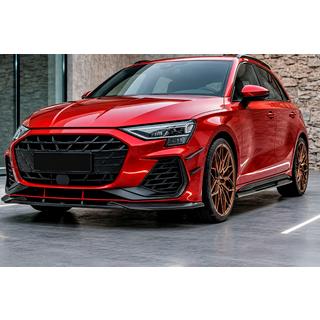 Lip spoiler bara fata Lip DPT V1 (Pentru RS3, 2024+, negru lucios) Audi A3 2020- foto 1