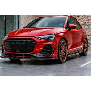 Lip spoiler bara fata Lip DPT V1 (Pentru RS3, 2024+, negru lucios) Audi A3 2020- foto 1