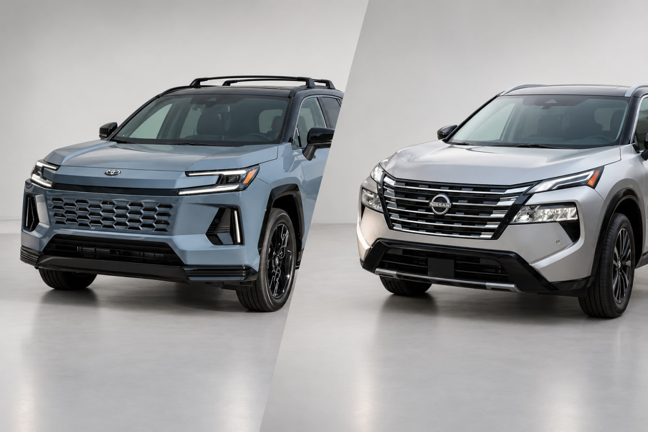 Nissan Rogue Hybrid 2027 vs Toyota RAV4 Hybrid 2026: consum, specificatii, pret si care e mai bun