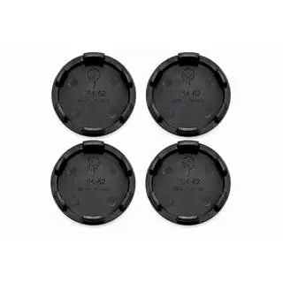 Capace centrale janta negre (64x62 mm, set 4 buc) foto 2