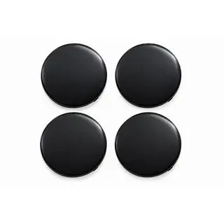 Capace centrale janta negre (64x62 mm, set 4 buc) foto 1