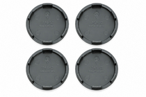 Capace centrale gri pentru jante (64x62 mm, 4 buc.) foto 2