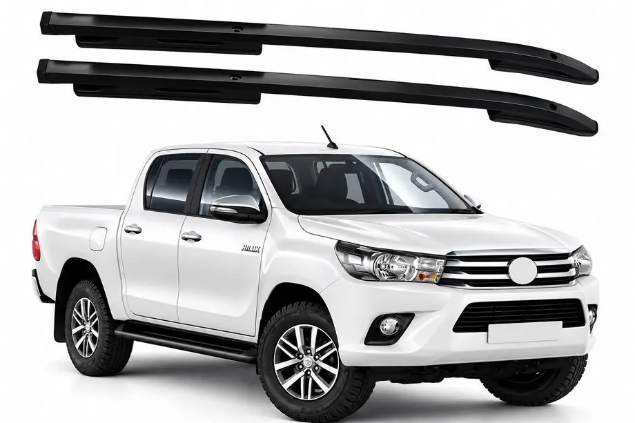 Toyota Hilux 2015- Relinguri de plafon OEM negre (ABS) Foto 1