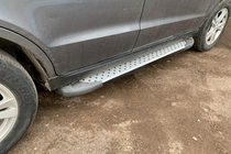 Hyundai Santa Fe 2 2006-2012 Praguri Laterale Allmond Grey (2 buc, Aluminiu) foto 6