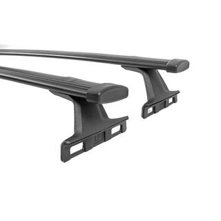 Bare transversale portbagaj negre pentru bare longitudinale integrate OEM (Aluminiu) foto 4