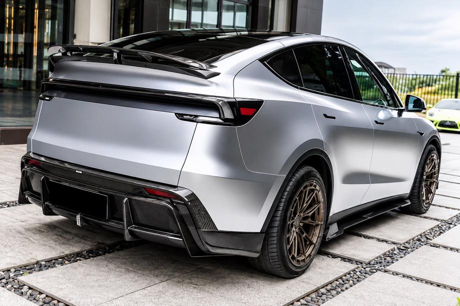 Tesla Model Y 2020- Set kit caroserie Carbon Aerokit (pentru 2025+) Foto 2