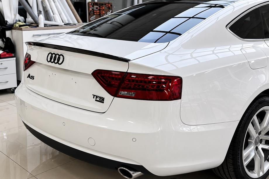Audi A5 2007-2015 Spoiler S-Style (pentru Sportback, negru lucios) Foto 2