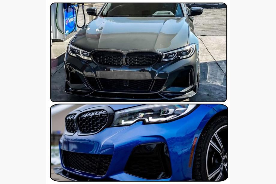 BMW 3 Series G20/G21 2018- Grile tip rinichi Diamond Carbon (2018-2022) Foto 3