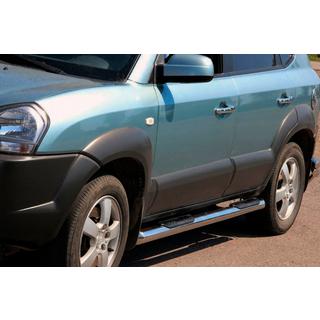 Tevi Laterale BB002 (2 buc, Inox) Hyundai Tucson JM 2004- foto 2