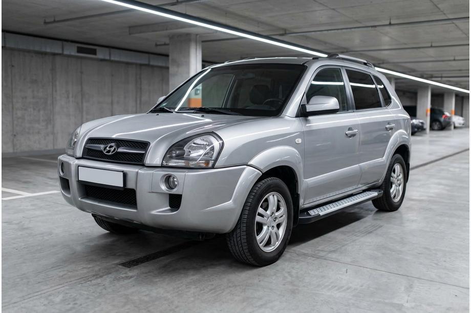 Hyundai Tucson JM 2004- Praguri Laterale Allmond Grey (2 buc, Aluminiu) Foto 1