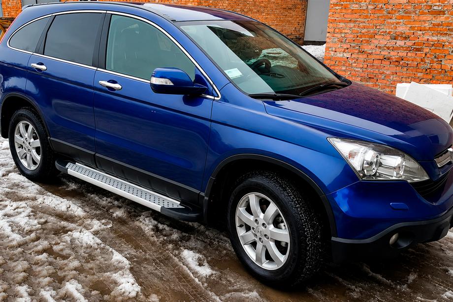 Honda CRV 2007-2011 Praguri Laterale Allmond Grey (2 buc, Aluminiu) Image
