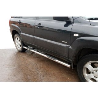 Tevi Laterale (2 buc, Otel Inoxidabil) Kia Sportage 2004-2010 foto 4