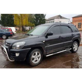 Tevi Laterale (2 buc, Otel Inoxidabil) Kia Sportage 2004-2010 foto 1