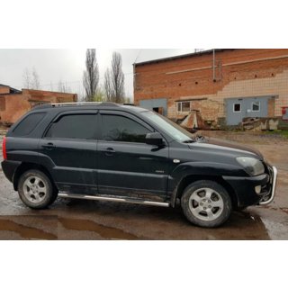 Tevi Laterale (2 buc, Otel Inoxidabil) Kia Sportage 2004-2010 foto 2