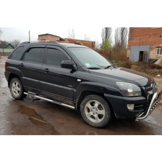 Tevi Laterale (2 buc, Otel Inoxidabil) Kia Sportage 2004-2010 foto 3