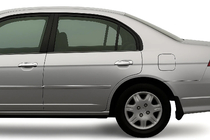 Honda Civic Sedan VII 2001-2006 Capace Cromate Manere Usilor (8 buc, Plastic) foto 1