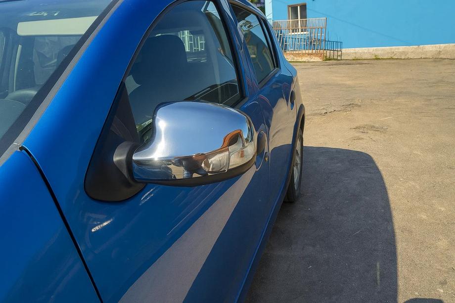 Renault Logan MCV 2013-2022 Capace Oglinzi (2 buc, Otel Inoxidabil) Image