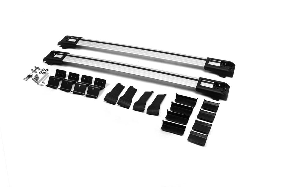 Dacia Duster 2008-2018 Bare transversale pe bare longitudinale cu cheie WingBar V1 (2008-2014, 2 buc) 2008-2014, Negru Foto 5