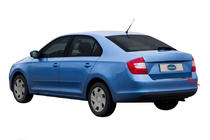 Skoda Rapid 2012-2019 Protectie Bara Spate OmsaLine (Sedan, Inox) foto 2