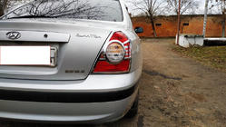 Hyundai Elantra (XD) 2000-2011 Capace Cromate Stopuri (2 buc, plastic) foto 5