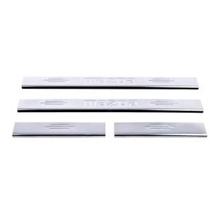Protectii prag Carmos (4 buc, inox) V-1 foto 2