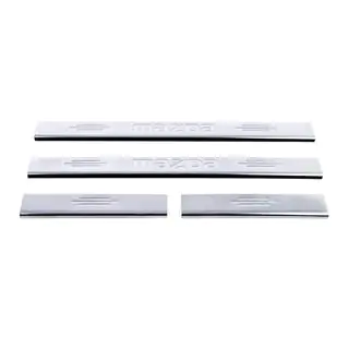 Protectii prag Carmos (4 buc, inox) V-1 foto 2