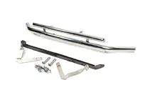 Volkswagen Caddy 2010-2015 Bullbar fata dublu 60/42 mm (inox) foto 3