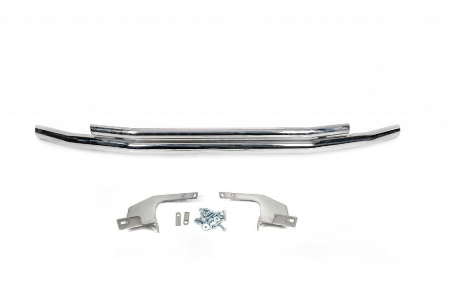 Volkswagen T5 2010-2015 Protectie fata dubla 60/48mm (inox) 51 x 42 mm Foto 2