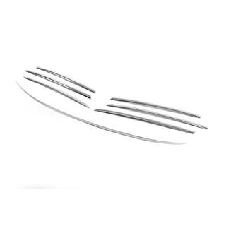 Ornamente crom pentru rama grilei radiatorului (2000-2002, 7 piese, inox) Mercedes Sprinter W901/902/903/904/905 1995–2006 foto 3