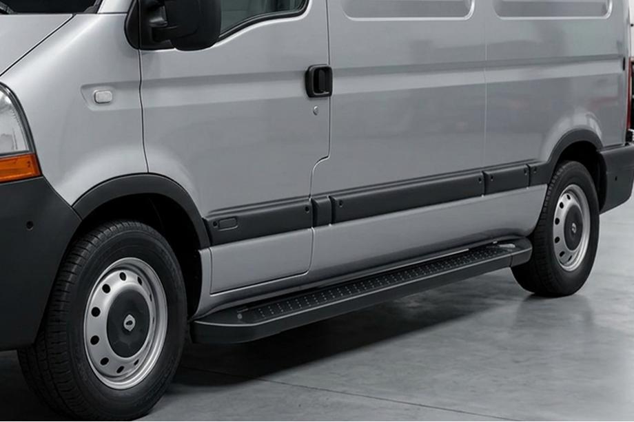Nissan Interstar 2002-2010 Praguri Laterale Allmond Black (2 buc, Aluminiu) Image