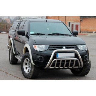 Bullbar (Inox) Mitsubishi L200 2006-2015 foto 2