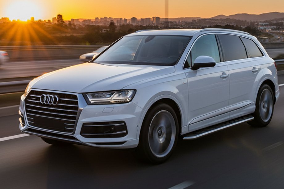 Audi Q7 2015–2026 Praguri Laterale Maydos V1 (2 buc, Aluminiu si Otel Inoxidabil) Foto 1