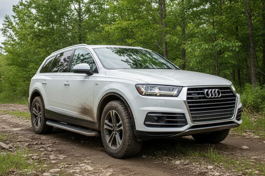 Audi Q7 2015–2026 Praguri Laterale Tayga Grey (2 buc, Aluminiu) Image