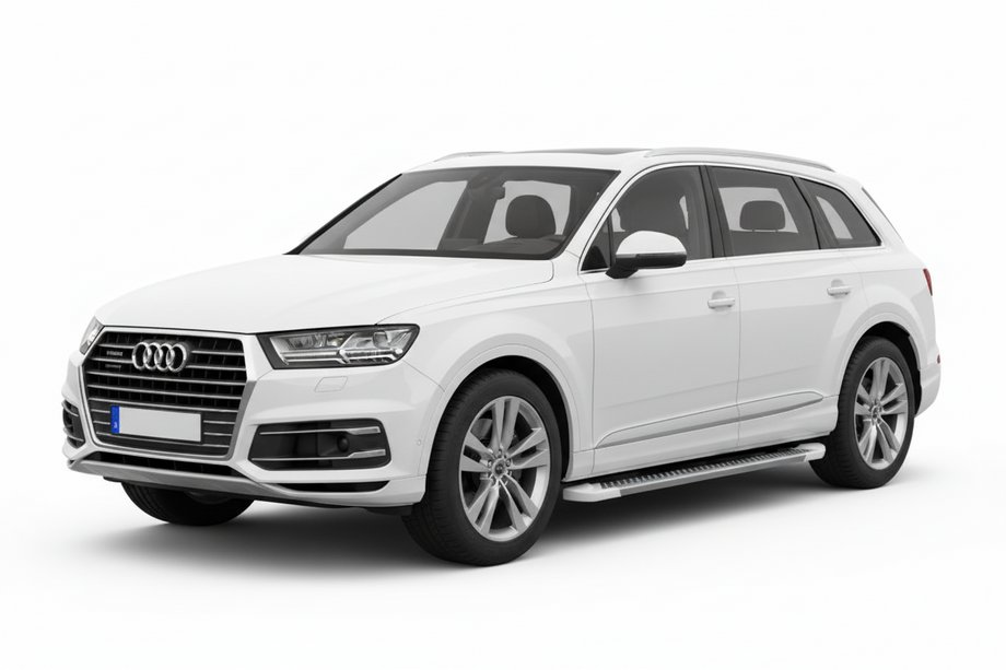 Audi Q7 2015–2026 Praguri Laterale Allmond White (2 buc, Aluminiu) Image