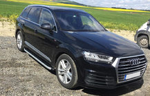 Audi Q7 2015–2026 Praguri Laterale Fullmond (2 buc, Aluminiu) foto 1