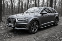 Audi Q7 2015–2026 Praguri Laterale Maydos V2 (2 buc, Aluminiu si Otel Inoxidabil) foto 1