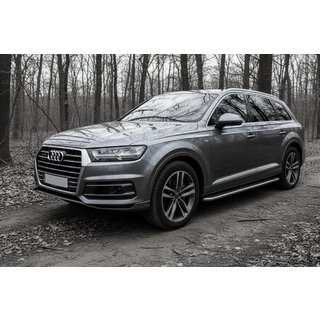 Praguri Laterale Maydos V2 (2 buc, Aluminiu si Otel Inoxidabil) Audi Q7 2015–2026 foto 1