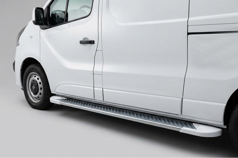 Fiat Talento 2016- Praguri Laterale Allmond White (2 buc, Aluminiu) Image
