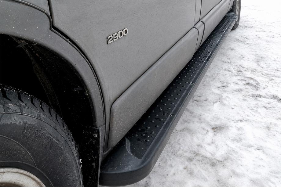 Opel Vivaro 2015-2019 Praguri Laterale Allmond Black (2 buc, Aluminiu) Ampatament Lung Foto 4