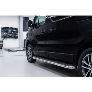 Praguri Laterale Maydos V1 (2 buc, Aluminiu si Otel Inoxidabil) Opel Vivaro 2015-2019 foto 1
