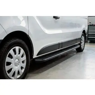 Praguri Laterale Tayga Black (2 buc, Aluminiu) foto 1