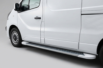 Renault Trafic 2015- Praguri Laterale Allmond White (2 buc, Aluminiu) foto 1