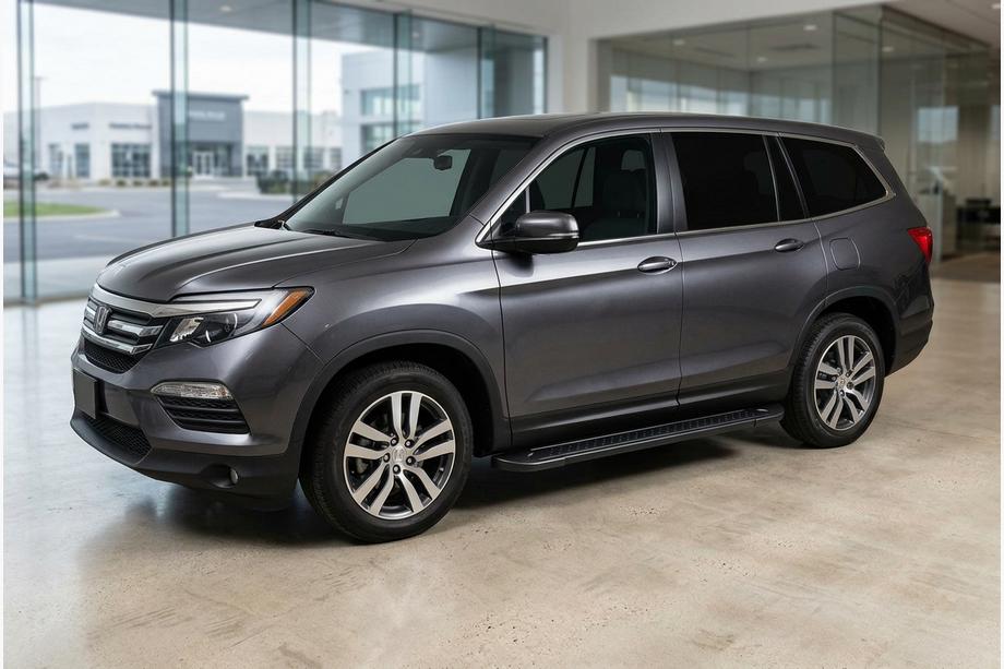 Honda Pilot 2015-2022 Praguri Laterale Allmond Black (2 buc, Aluminiu) Image