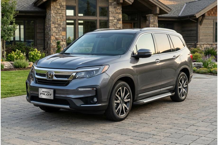 Honda Pilot 2015-2022 Praguri laterale Allmond Grey (2 buc, aluminiu) Image