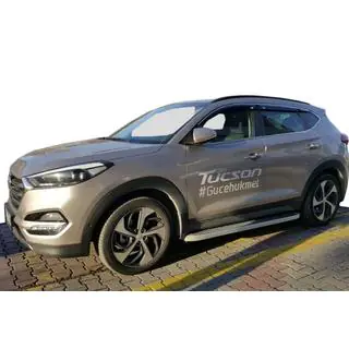 Praguri Laterale Tayga Grey (2 buc, Aluminiu) foto 1