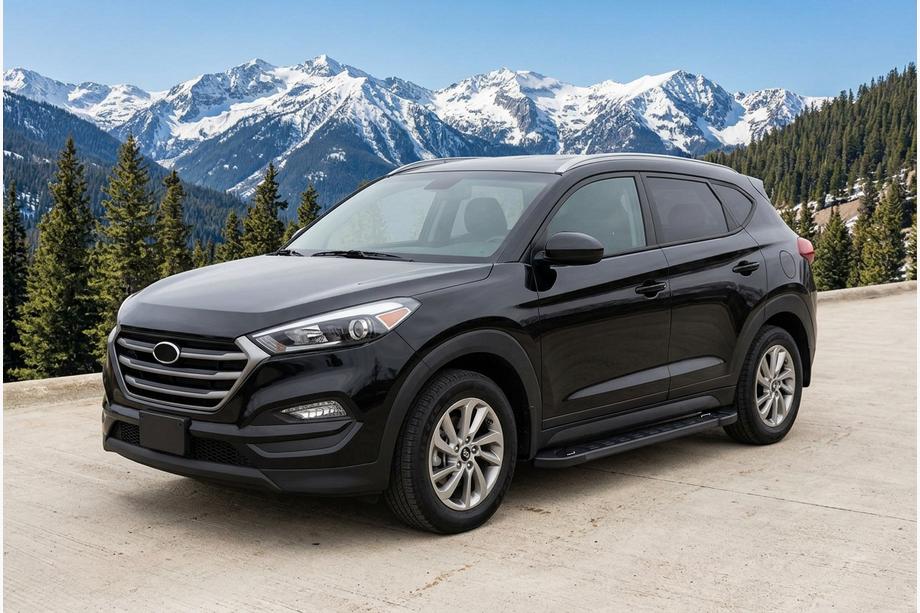 Hyundai Tucson TL 2016-2021 Praguri Laterale RedLine Black (2buc) Image