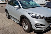 Hyundai Tucson TL 2016-2021 Praguri laterale Allmond Grey (2 buc, aluminiu) foto 1