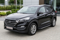Hyundai Tucson TL 2016-2021 Praguri laterale Bosphorus Grey (2 buc, aluminiu) foto 1